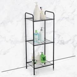 Outlet Gifi Étagère de salle de bain 3 niveaux en métal noir