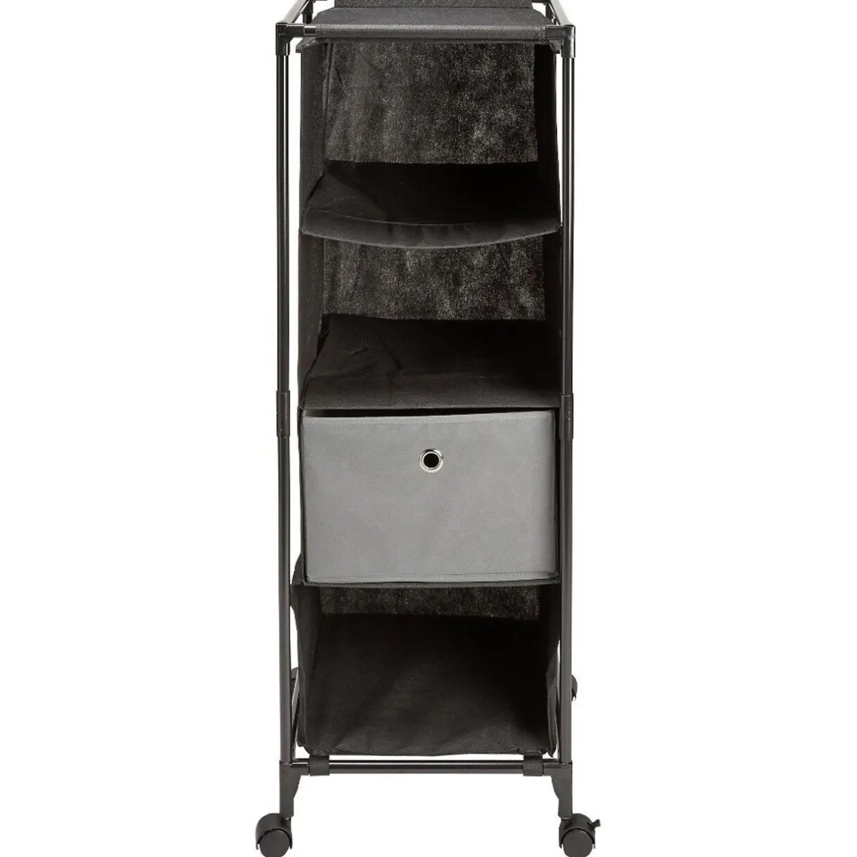 Rangement|Gifi Étagère dressing noir sur roulettes