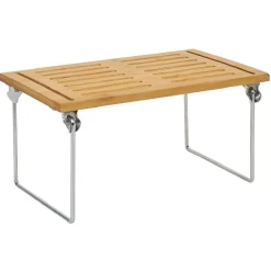 Rangement|Gifi Étagère en bambou sur pieds en fer 30x15xH18cm