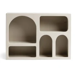 Rangement|Gifi Étagère en bois 6 niches blanc 40x9xH28cm