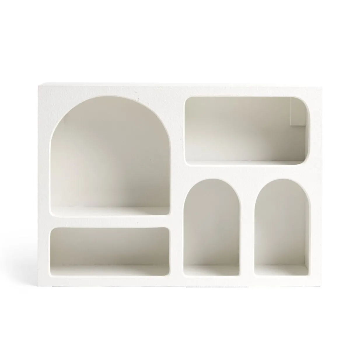 Rangement|Gifi Étagère en bois 6 niches gris 40x9xH28cm