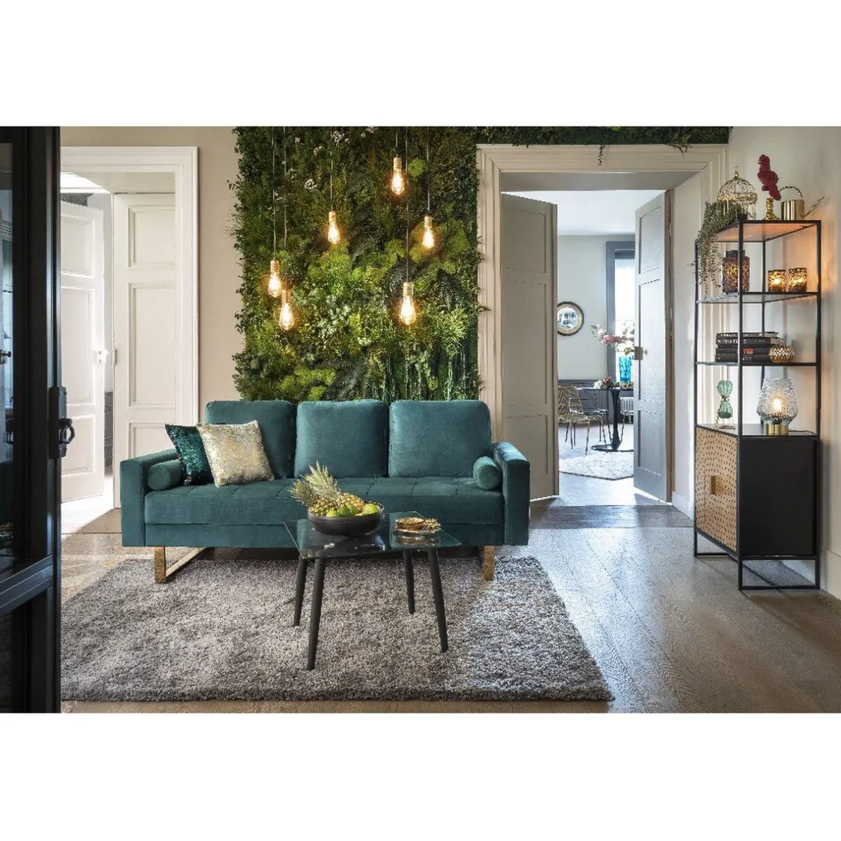 Rangement|Gifi Étagère Eole noire et miel 2 portes