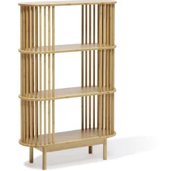 Rangement|Gifi Étagère Gaïa bambou naturel - L80xP30xH120 cm