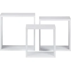 Rangement|Gifi Étagère murale carrée blanche x3