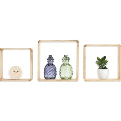 Rangement|Gifi Étagère murale carrée en bois x 3