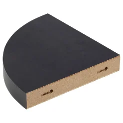 Rangement|Gifi Étagère murale d'angle bois noir