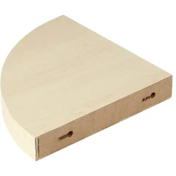 Rangement|Gifi Étagère murale d'angle bois beige