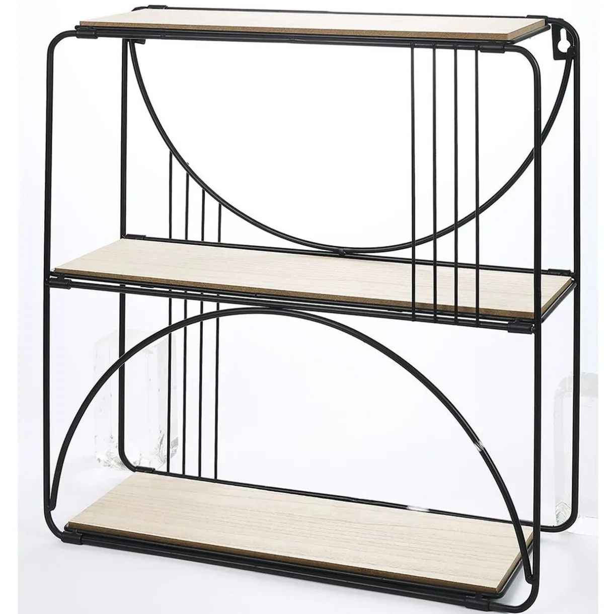Rangement|Gifi Étagère pliante métal et bois 36x12,5xH36cm
