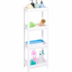 Best Gifi Étagère salle de bain 4 niveaux blanc