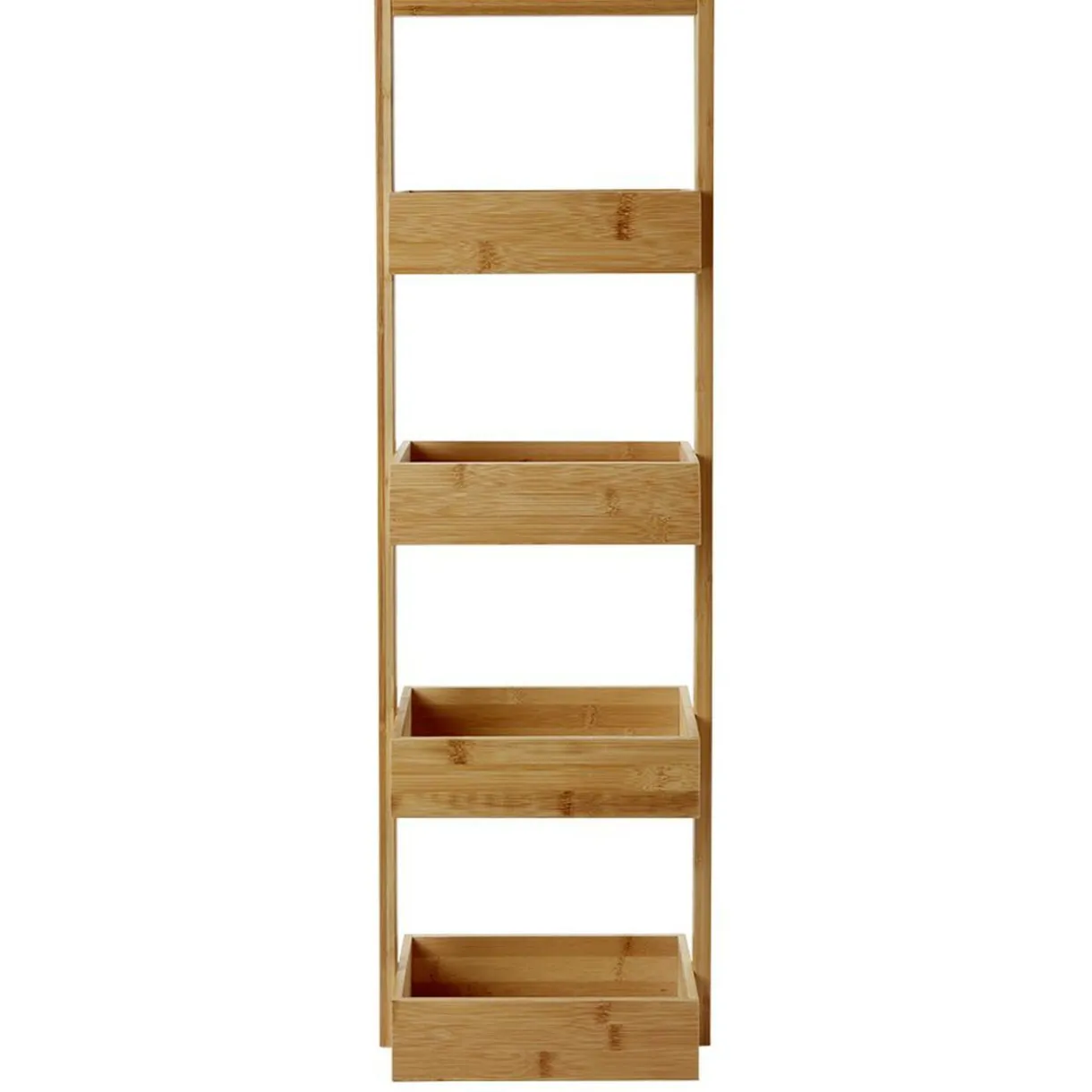 Rangement|Gifi Étagère salle de bain 4 niveaux en bambou H88 cm