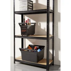 Rangement|Gifi Étagère sur pied bois métal 4 niveaux 75xH149x30cm