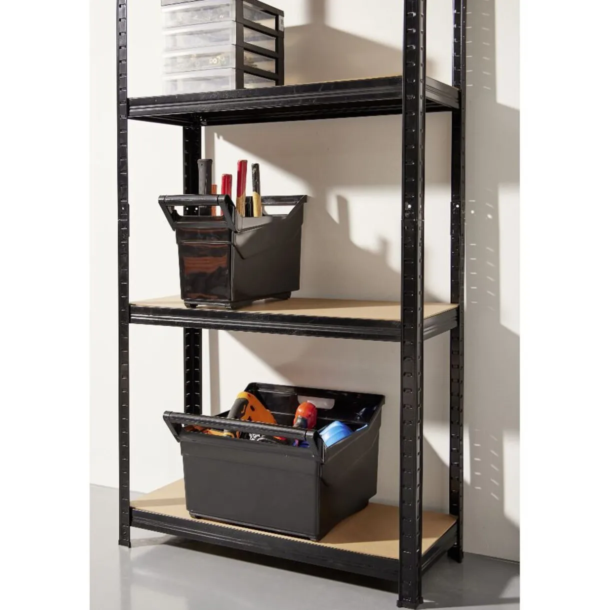 Rangement|Gifi Étagère sur pied bois métal 4 niveaux 75xH149x30cm