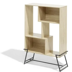 Rangement|Gifi Étagère sur pied Denver bois et métal 83,1xH120x32,7cm