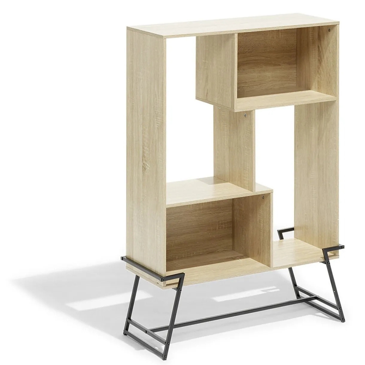 Rangement|Gifi Étagère sur pied Denver bois et métal 83,1xH120x32,7cm
