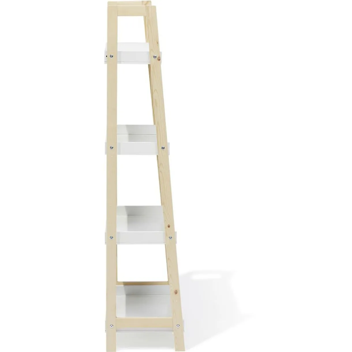 Rangement|Gifi Étagère sur pieds Écolier MDF et pin blanc - L60xP30xH130 cm