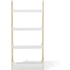 Rangement|Gifi Étagère sur pieds Écolier MDF et pin blanc - L60xP30xH130 cm