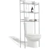 Discount Gifi Étagère WC 3 niveaux acier gris 59,5x26,5xH170cm