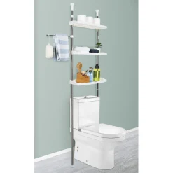 Gifi Étagère WC 3 niveaux hauteur réglable