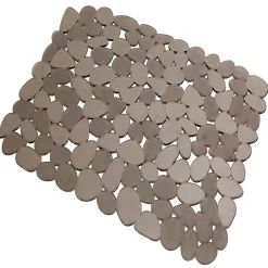 Nettoyage Et Entretien|Gifi Tapis antidérapant pour fond d'évier Homclean design galet gris