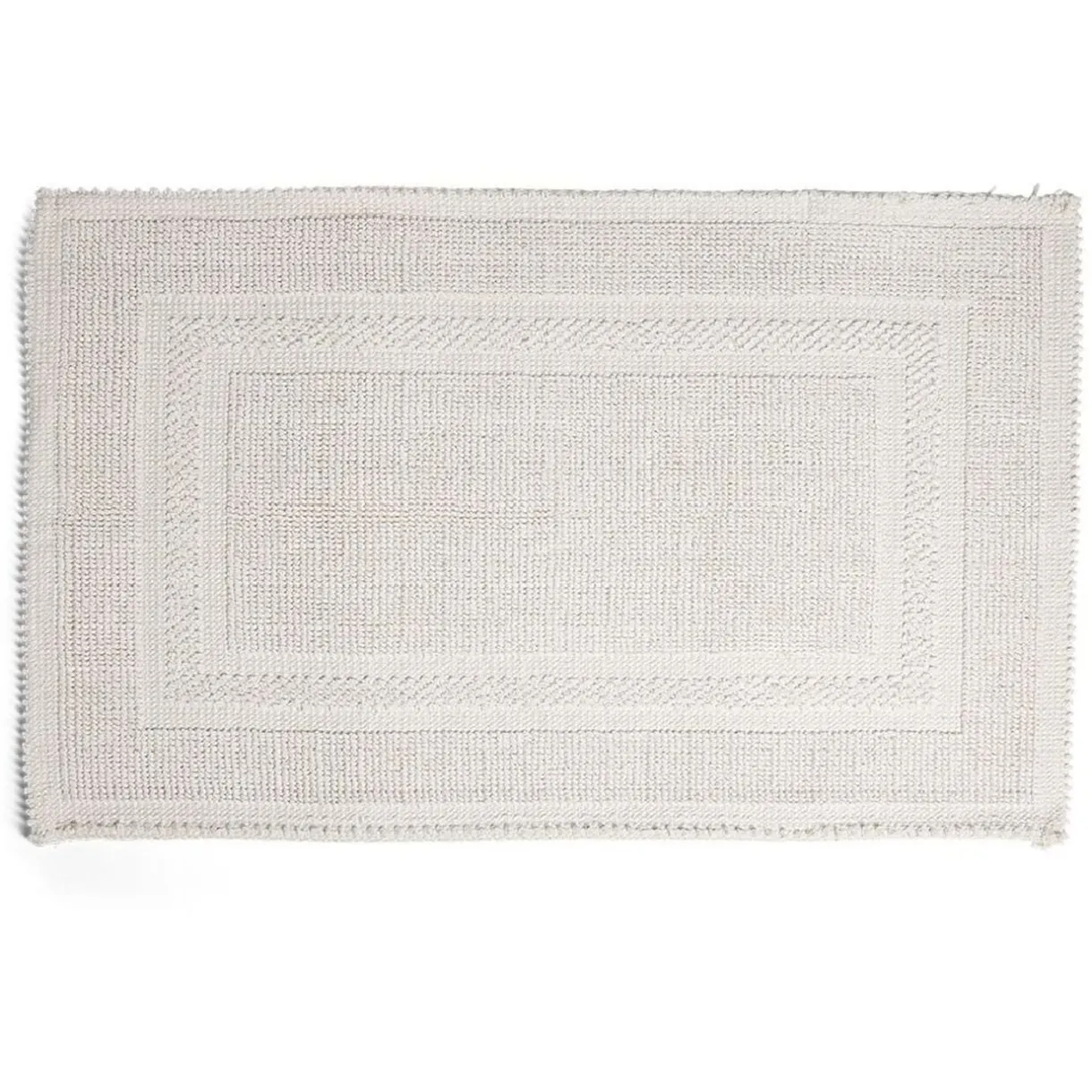 Discount Gifi Tapis de bain 100% coton blanc uni 70x50cm