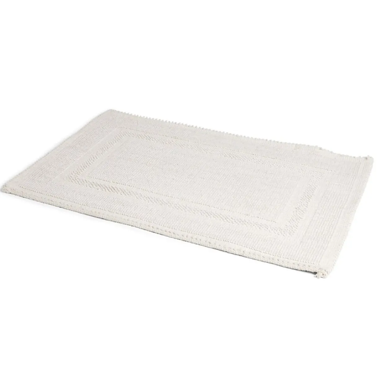 Discount Gifi Tapis de bain 100% coton blanc uni 70x50cm