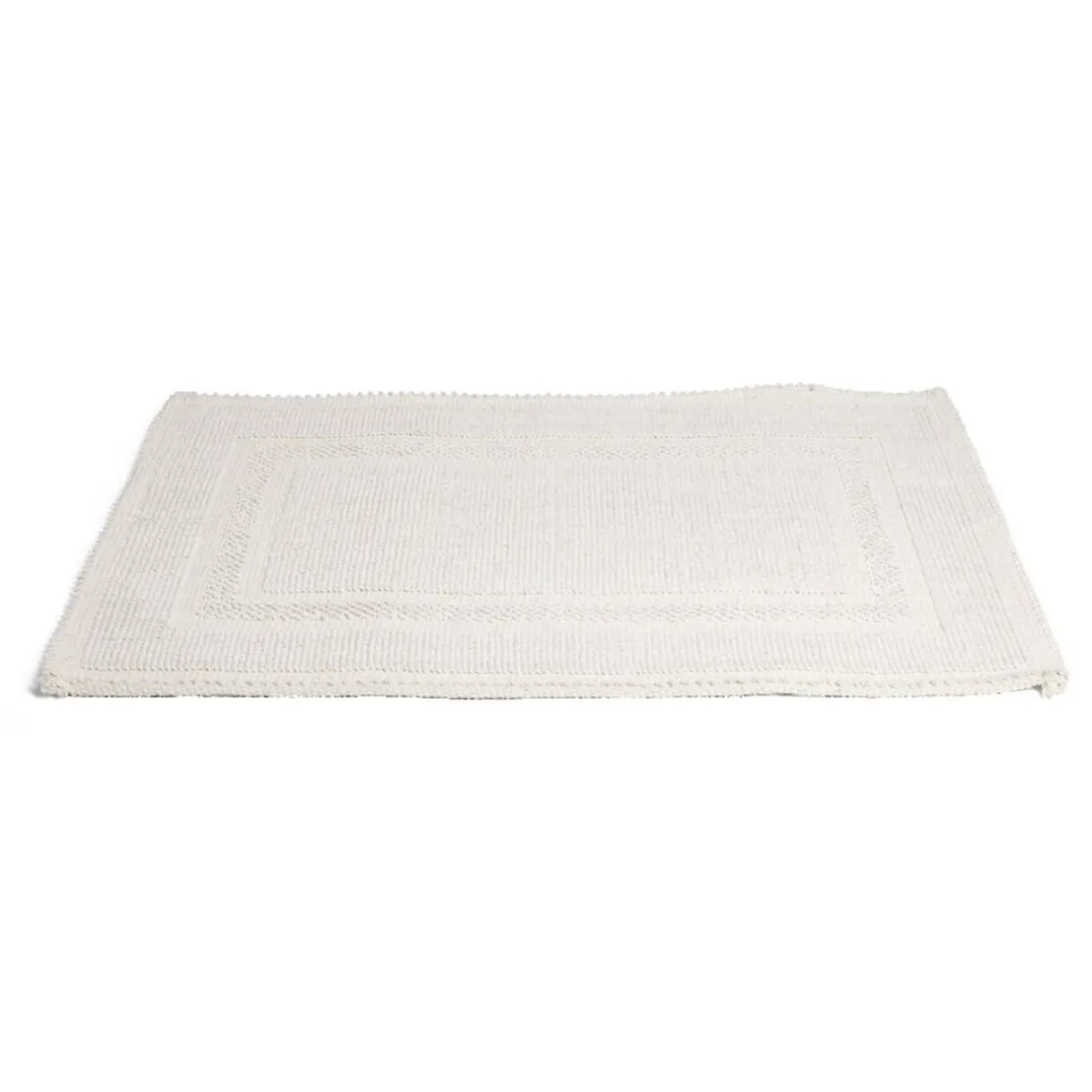 Discount Gifi Tapis de bain 100% coton blanc uni 70x50cm