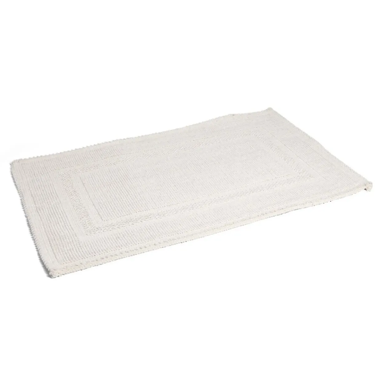 Discount Gifi Tapis de bain 100% coton blanc uni 70x50cm