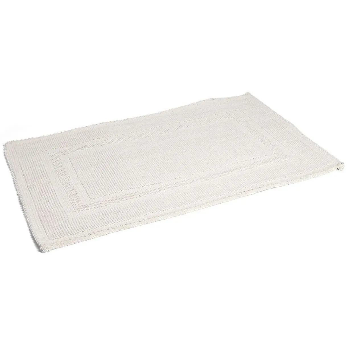Discount Gifi Tapis de bain 100% coton blanc uni 70x50cm