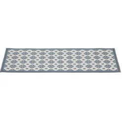 Nettoyage Et Entretien|Gifi Tapis de cuisine à motif graphique bleu marron 120x50 cm