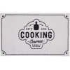 Nettoyage Et Entretien|Gifi Tapis de cuisine antidérapant absorbant inscription Cooking 80x50cm