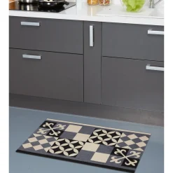 Nettoyage Et Entretien|Gifi Tapis de cuisine design géométrique