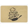 Nettoyage Et Entretien|Gifi Tapis de cuisine effet lin motif cuisine 80x50 cm