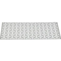 Nettoyage Et Entretien|Gifi Tapis de cuisine en vinyle imprimé rosace blanc et gris L. 70 cm