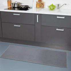 Nettoyage Et Entretien|Gifi Tapis de cuisine gris uni