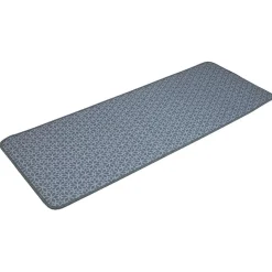 Nettoyage Et Entretien|Gifi Tapis de cuisine imprimé rosaces bleu gris 120x45 cm