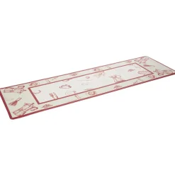 Nettoyage Et Entretien|Gifi Tapis de cuisine imprimé rouge et blanc 150 x 45 cm