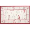 Nettoyage Et Entretien|Gifi Tapis de cuisine imprimé rouge et blanc 75 x 45 cm
