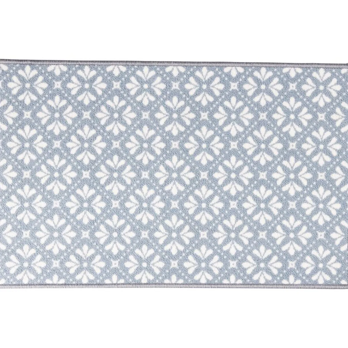 Nettoyage Et Entretien|Gifi Tapis de cuisine latex imprimé bleu 80x50 cm