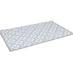 Nettoyage Et Entretien|Gifi Tapis de cuisine latex imprimé bleu 80x50 cm