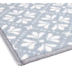 Nettoyage Et Entretien|Gifi Tapis de cuisine latex imprimé bleu 120x50 cm