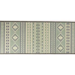 Nettoyage Et Entretien|Gifi Tapis de cuisine latex imprimé vert 120x50 cm