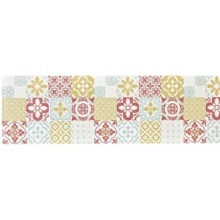 Nettoyage Et Entretien|Gifi Tapis de cuisine motif carreau de ciment multicolore 45 x 150 cm