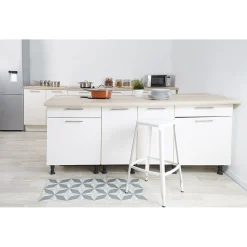 Nettoyage Et Entretien|Gifi Tapis de cuisine motif géométrique