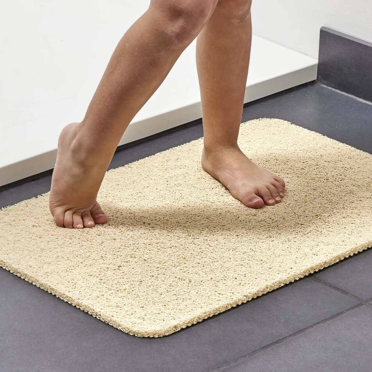 New Gifi Tapis de douche anti-dérapant 60x40cm beige