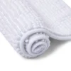 Hot Gifi Tapis de salle de bain chenille blanc 45x65cm