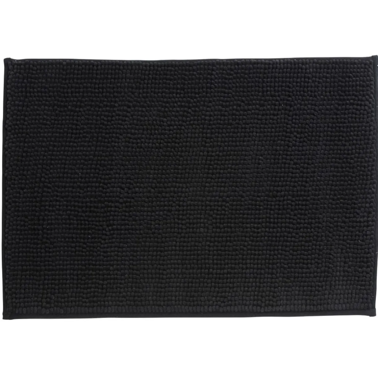Best Gifi Tapis de salle de bain chenille noir petit modèle