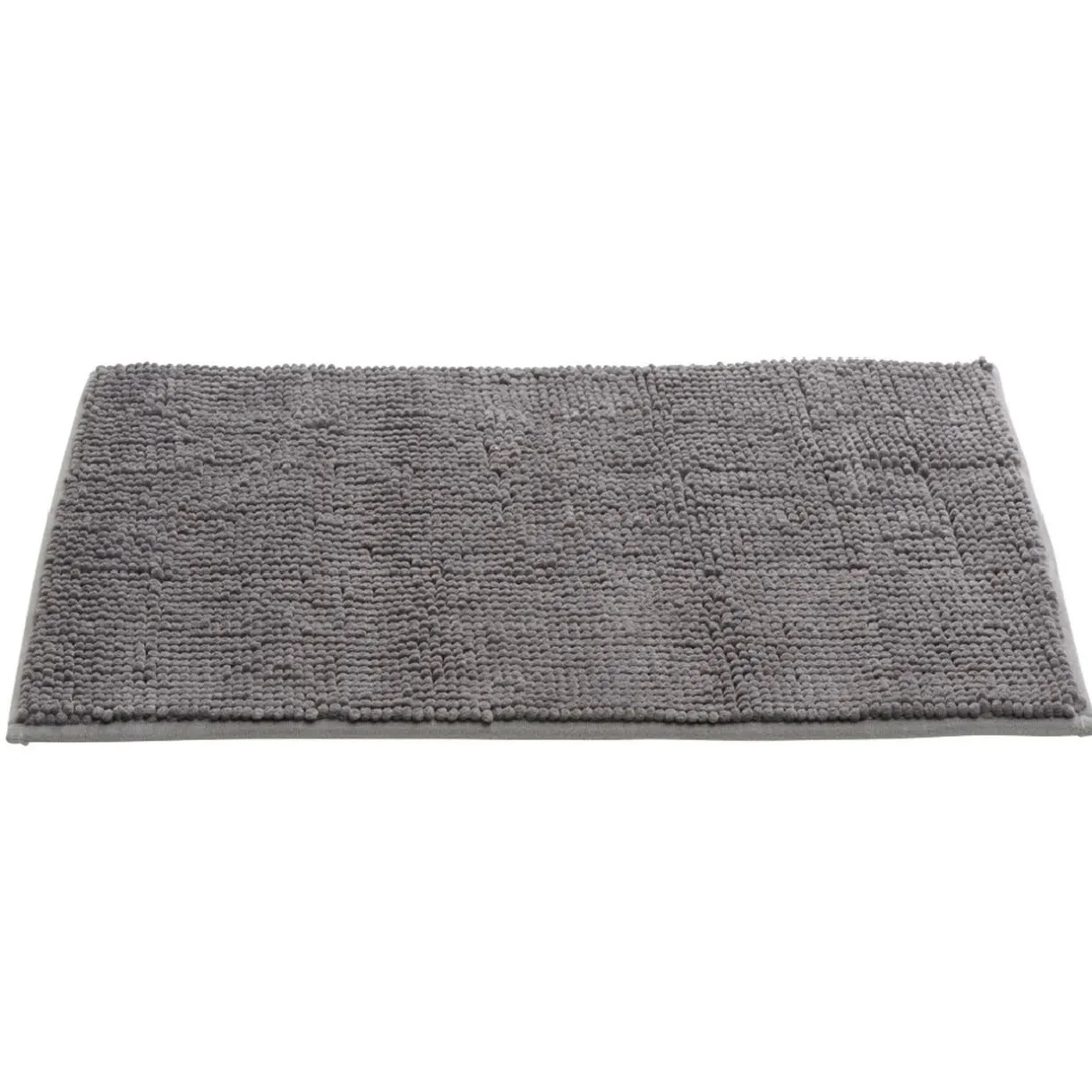 Best Gifi Tapis de salle de bain chenille gris 45x65cm