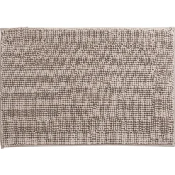 Discount Gifi Tapis de salle de bain chenille taupe 45x65cm