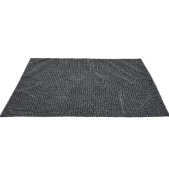 Best Gifi Tapis de salle de bain chenille gris 80x50 cm