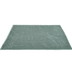 Hot Gifi Tapis de salle de bain chenille vert 80x50 cm